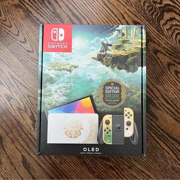 Nintendo Switch OLED Limited Edition Zelda Version Video Game System NEW - Picture 1 of 4